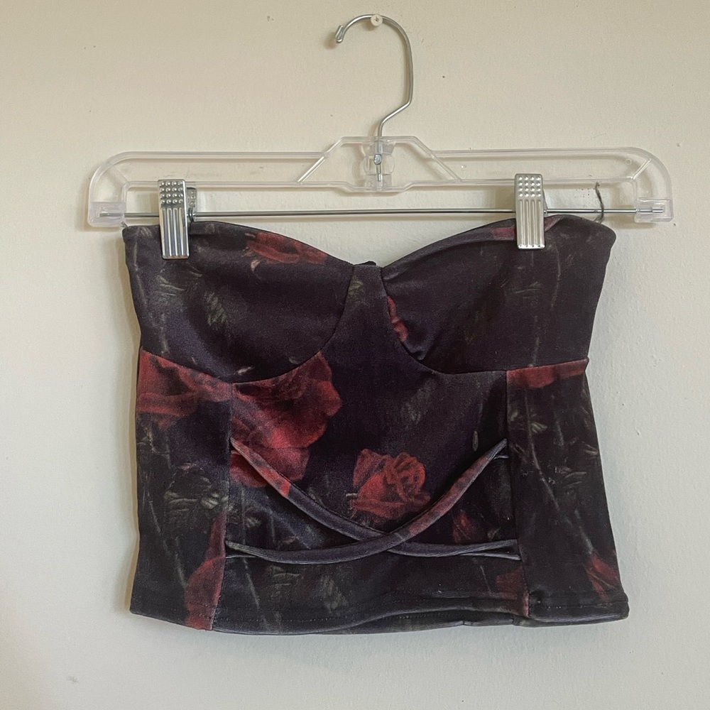 Rose crop corset